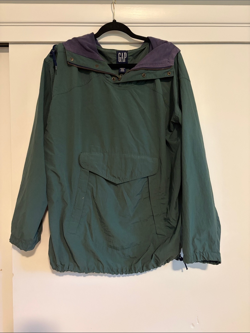 90s men’s gap green windbreaker